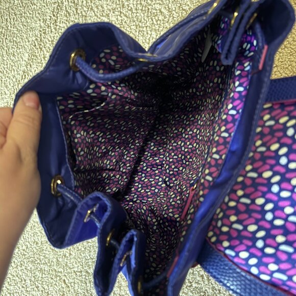 Vera Bradley Preppy Poly Backpack, Violet - Picture 4 of 7